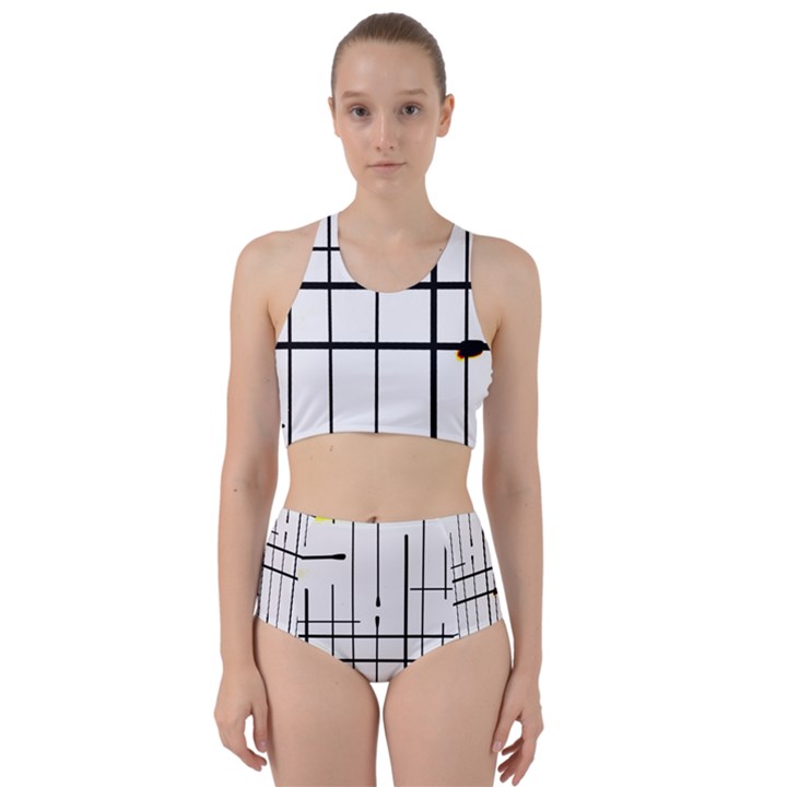 White Limits By Jandi Racer Back Bikini Set