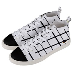 White Limits By Jandi Men s Mid-top Canvas Sneakers