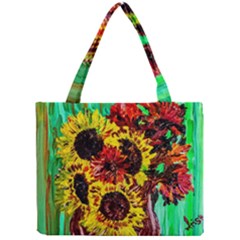 Sunflowers In Elizabeth House Mini Tote Bag by bestdesignintheworld