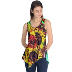 Sunflowers In Elizabeth House Sleeveless Tunic by bestdesignintheworld