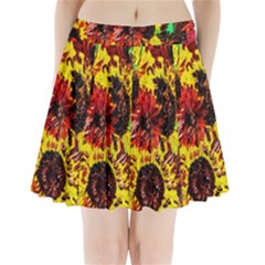 Sunflowers In Elizabeth House Pleated Mini Skirt by bestdesignintheworld