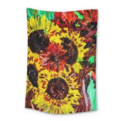 Sunflowers In Elizabeth House Small Tapestry by bestdesignintheworld