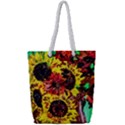 Sunflowers In Elizabeth House Full Print Rope Handle Tote (Small) View1