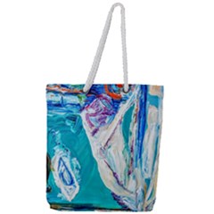 Marine On Balboa Island Full Print Rope Handle Tote (large) by bestdesignintheworld