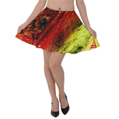 Secret Sign Of Masons 4 Velvet Skater Skirt