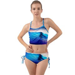 Rolling Waves Mini Tank Bikini Set by Sapixe