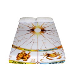 Zodiac  Institute Of Vedic Astrology Fitted Sheet (full/ Double Size) by Sapixe