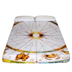 Zodiac  Institute Of Vedic Astrology Fitted Sheet (king Size) by Sapixe