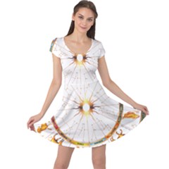 Zodiac  Institute Of Vedic Astrology Cap Sleeve Dress by Sapixe