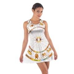 Zodiac  Institute Of Vedic Astrology Cotton Racerback Dress by Sapixe