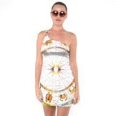 Zodiac  Institute Of Vedic Astrology One Soulder Bodycon Dress by Sapixe