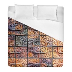 Wooden Blocks Detail Duvet Cover (full/ Double Size) by Sapixe