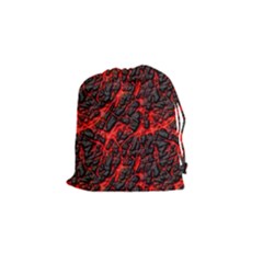 Volcanic Textures Drawstring Pouches (small)  by Sapixe