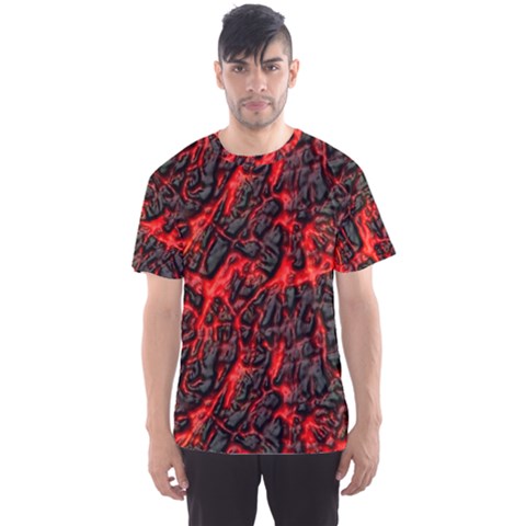 Volcanic Textures Men s Sports Mesh Tee by Sapixe