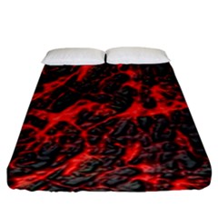 Volcanic Textures Fitted Sheet (king Size) by Sapixe