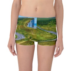 Cliff Coast Road Landscape Travel Boyleg Bikini Bottoms by Sapixe