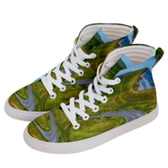 Cliff Coast Road Landscape Travel Men s Hi-top Skate Sneakers