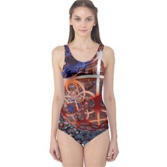 Complexity Chaos Structure One Piece Swimsuit by Sapixe