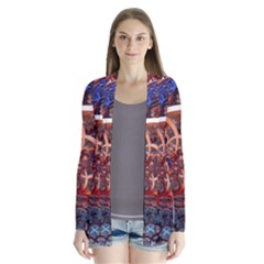 Complexity Chaos Structure Drape Collar Cardigan by Sapixe