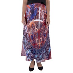 Complexity Chaos Structure Flared Maxi Skirt by Sapixe