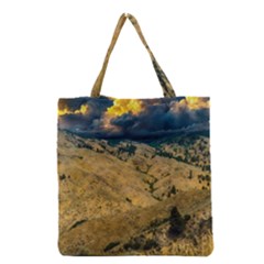 Hills Countryside Landscape Nature Grocery Tote Bag by Sapixe