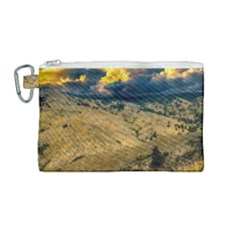 Hills Countryside Landscape Nature Canvas Cosmetic Bag (medium) by Sapixe