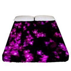 Abstract Background Purple Bright Fitted Sheet (california King Size) by Sapixe