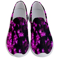 Abstract Background Purple Bright Men s Lightweight Slip Ons