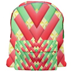 Christmas Geometric 3d Design Giant Full Print Backpack by Sapixe