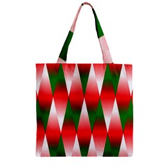 Christmas Geometric Background Zipper Grocery Tote Bag by Sapixe