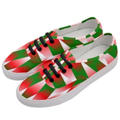 Christmas Geometric Background Women s Classic Low Top Sneakers by Sapixe