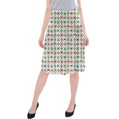 Christmas Decorations Background Midi Beach Skirt by Sapixe