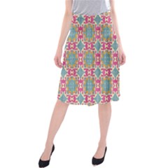 Christmas Holidays Seamless Pattern Midi Beach Skirt by Sapixe