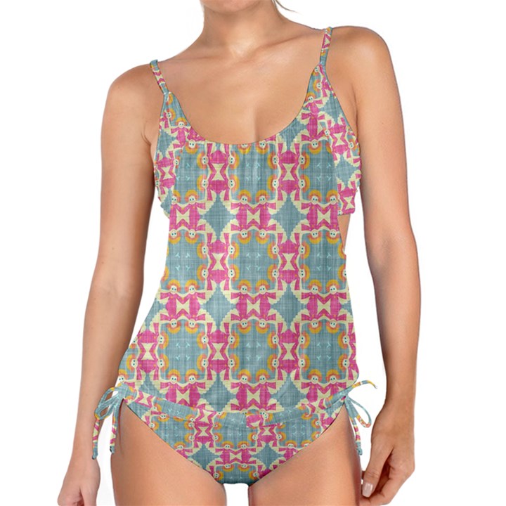 Christmas Holidays Seamless Pattern Tankini Set