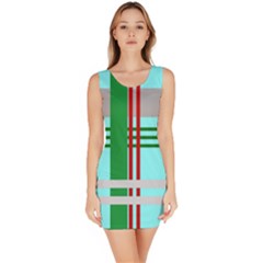 Christmas Plaid Backgrounds Plaid Bodycon Dress by Sapixe