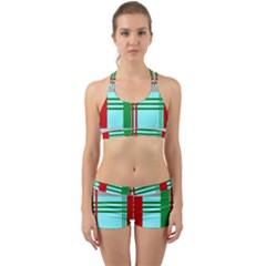 Christmas Plaid Backgrounds Plaid Back Web Gym Set by Sapixe