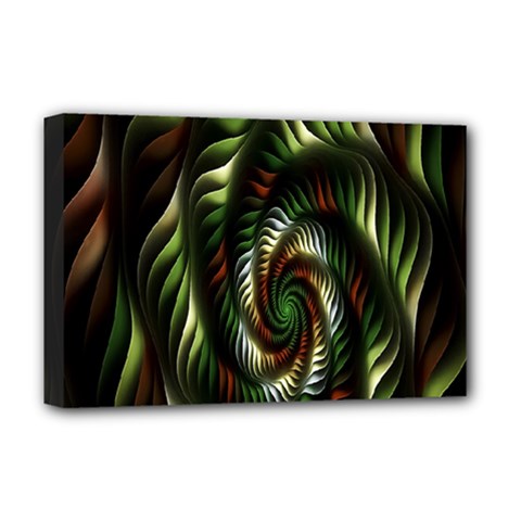 Fractal Christmas Colors Christmas Deluxe Canvas 18  X 12   by Sapixe