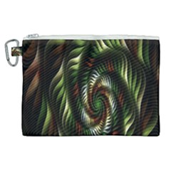 Fractal Christmas Colors Christmas Canvas Cosmetic Bag (xl) by Sapixe