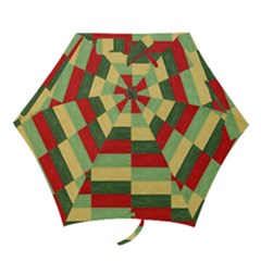 Fabric Coarse Texture Rough Red Mini Folding Umbrellas by Sapixe