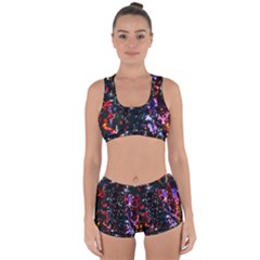 Abstract Background Celebration Racerback Boyleg Bikini Set by Sapixe