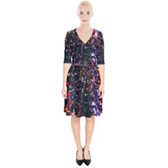 Abstract Background Celebration Wrap Up Cocktail Dress by Sapixe