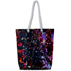 Abstract Background Celebration Full Print Rope Handle Tote (small) by Sapixe