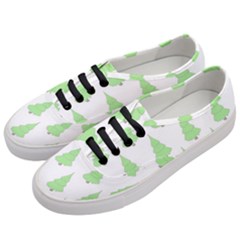 Background Christmas Christmas Tree Women s Classic Low Top Sneakers by Sapixe