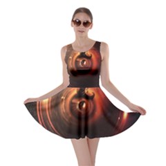 Steampunk Airship Sailing The Stars Of Deep Space Skater Dress by jayaprime