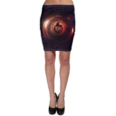 Steampunk Airship Sailing The Stars Of Deep Space Bodycon Skirt by jayaprime