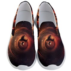 Steampunk Airship Sailing The Stars Of Deep Space Men s Lightweight Slip Ons by jayaprime