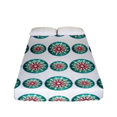 Christmas 3d Decoration Colorful Fitted Sheet (full/ Double Size)