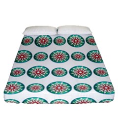 Christmas 3d Decoration Colorful Fitted Sheet (queen Size)