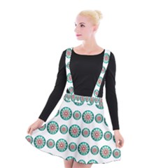 Christmas 3d Decoration Colorful Suspender Skater Skirt by Sapixe