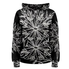 Ice Crystal Ice Form Frost Fabric Women s Pullover Hoodie by Sapixe